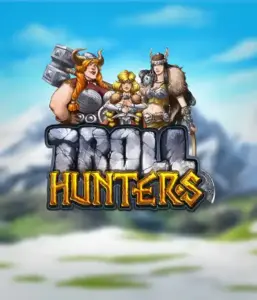 Step into the world of "Troll Hunters," where bold Viking warriors prepare to take on their foes. The logo displays a pair of Vikings, male and female, dressed for battle, overlooking a frosty landscape. They exude bravery and might, reflecting the essence of the game's adventurous theme.